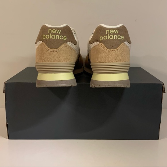 🦴 [BRAND NEW] NEW BALANCE 574 BONE WHITE MENS SHOES SIZE 9.5 SNEAKERS 🦴 - Picture 6 of 10